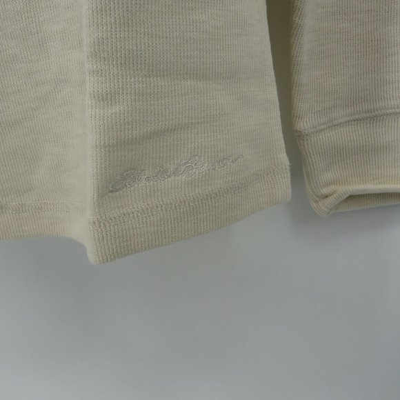 Eddie Bauer Men's Cream Double Knit Crew Shirt XL NWT - Picture 3 of 6